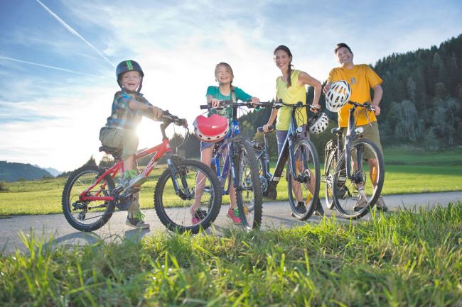 Bereit für eine Radtour entlang des Ennsradweges