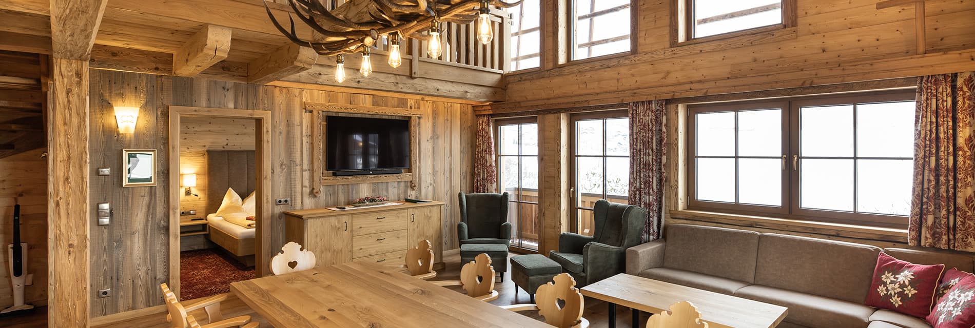 Schlafzimmer im Hofchalet