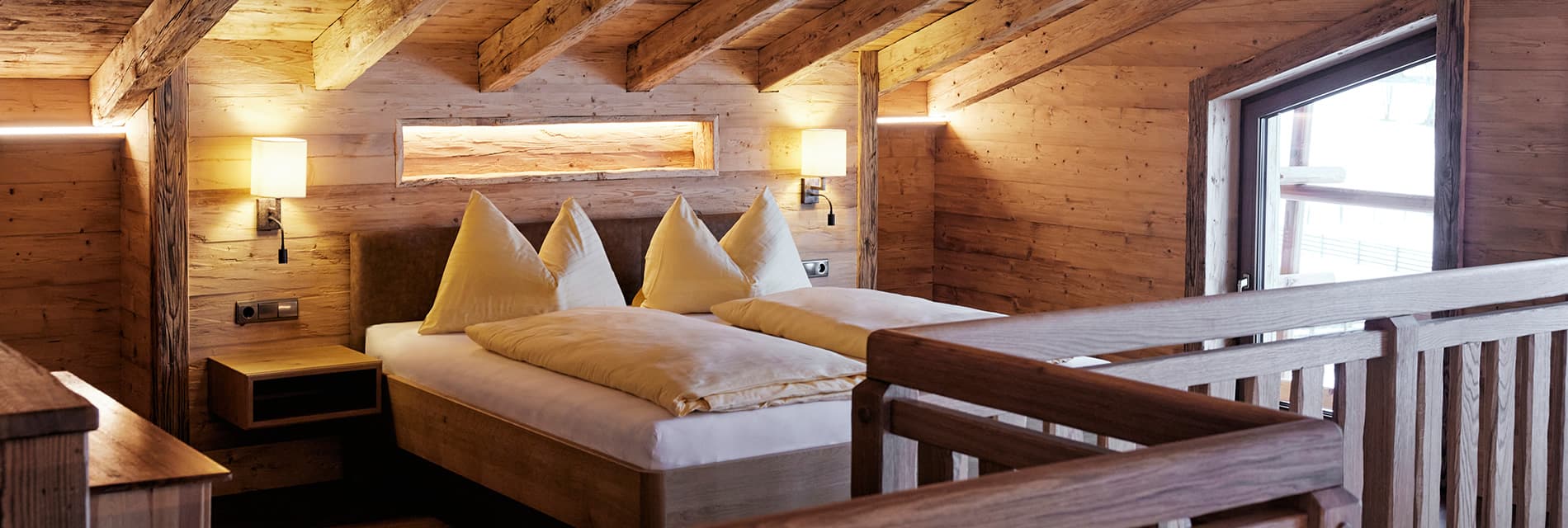 Schlafzimmer im Hofchalet