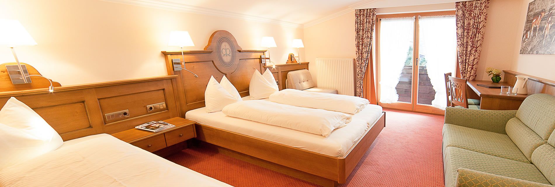 Gemütliche Zimmer im Hotel-Garni Ransburgerhof in Flachau Reitdorf